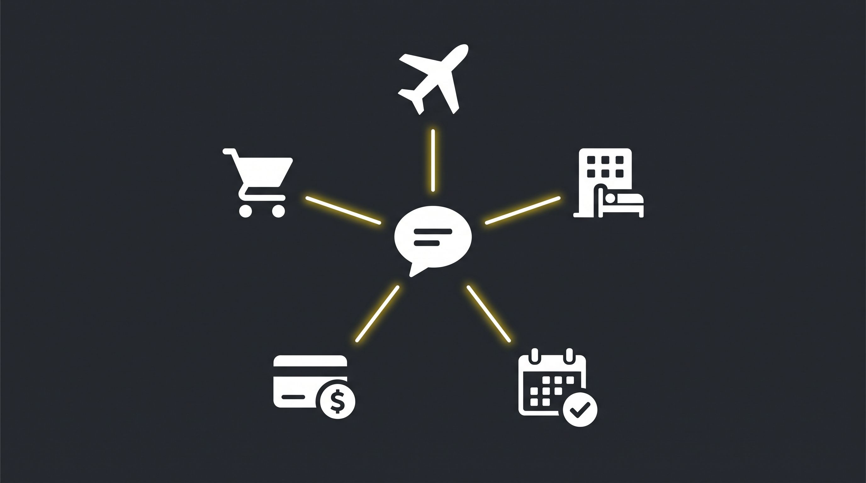 One chat interface connected to five services